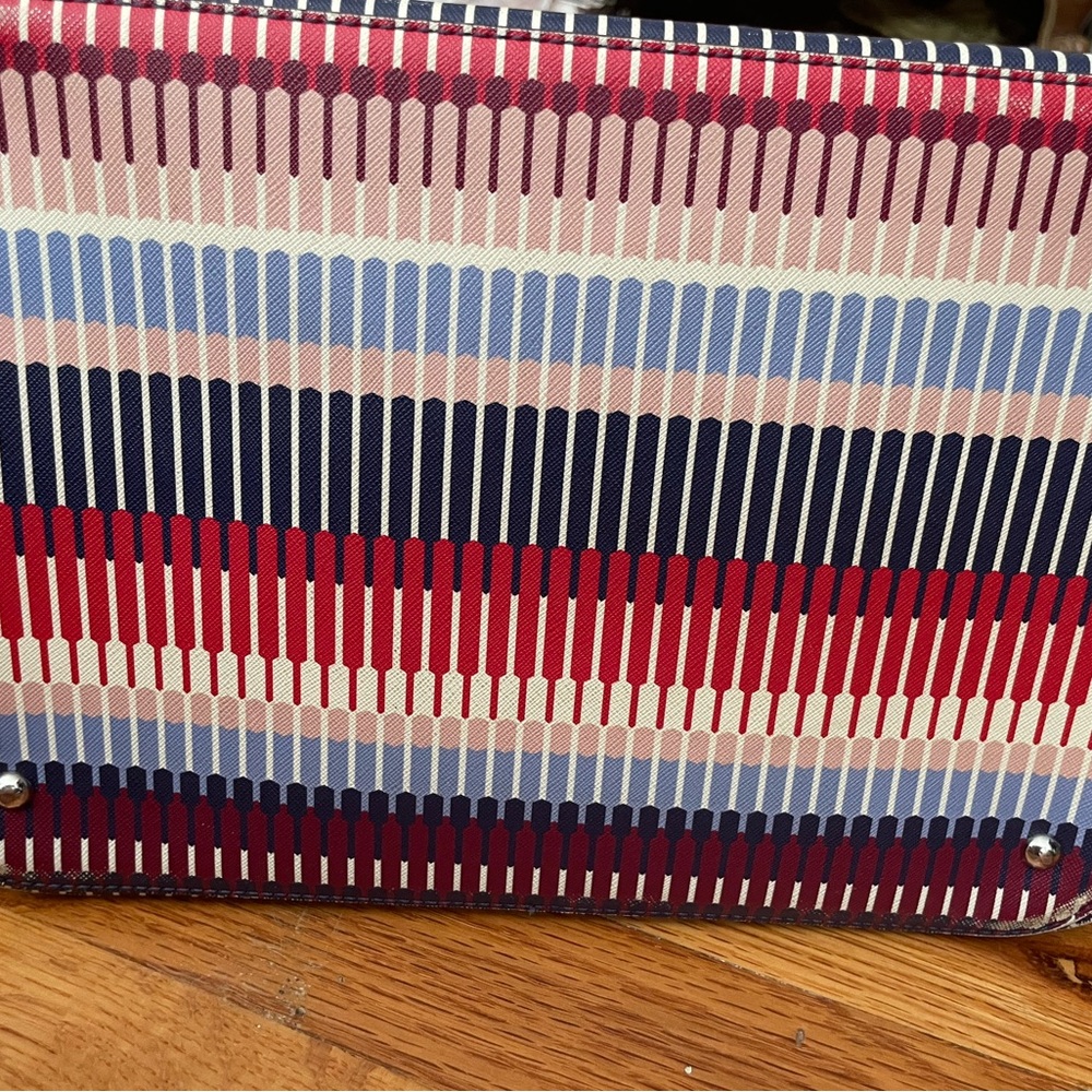 Lauren Ralph Lauren Alyssa -TTE-Medium Marine multi color purse - Picture 5 of 9